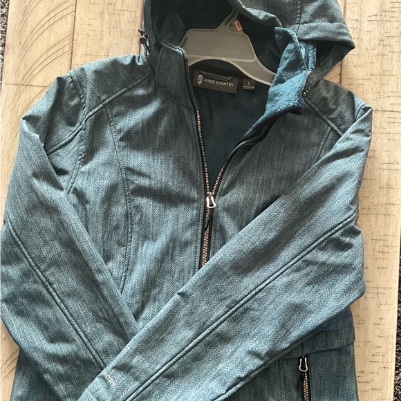 ♥️ Free Country Light Weight Lined Jacket in Teal. - Picture 5 of 7